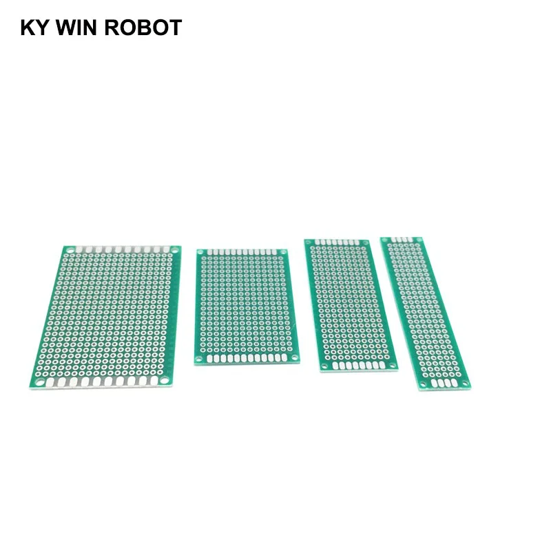 4 шт 2x8 3x7 4x6 5x7 см Односторонний медный Прототип PCB универсальная плата для Arduino |