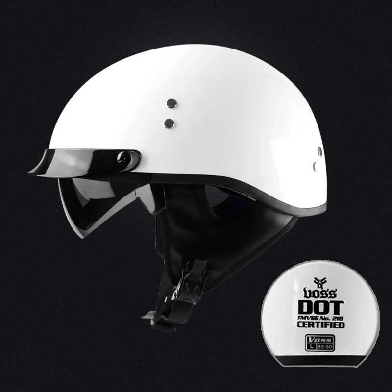 Moto rcycle шлем cascos para moto открытый Половина лица casco moto Винтаж jet capacetes de moto ciclista с двойным объективом