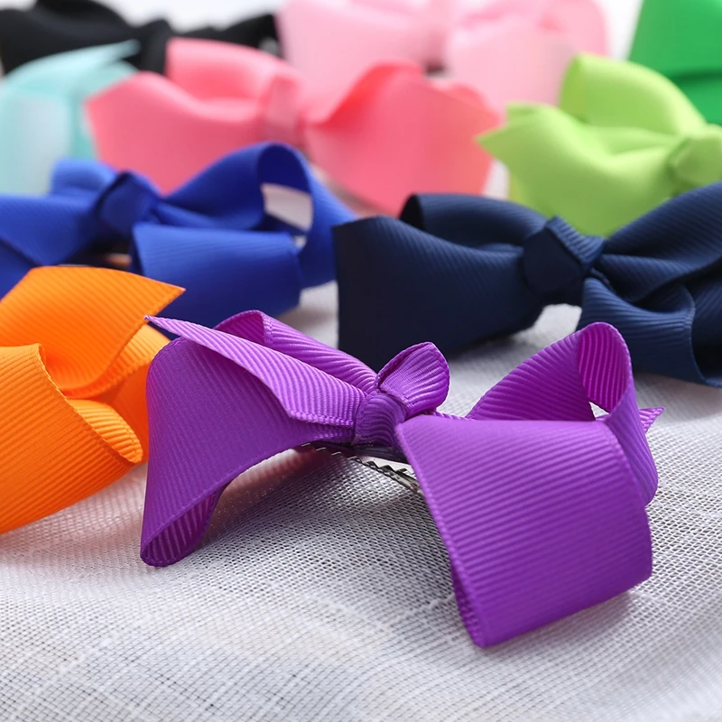 

20Pcs Girls Bow Tie SUPER HOT SALE Hair Clip Hair Bows Clips Boutique Alligator Clips Grosgrain Ribbon Bowknot Hairpin