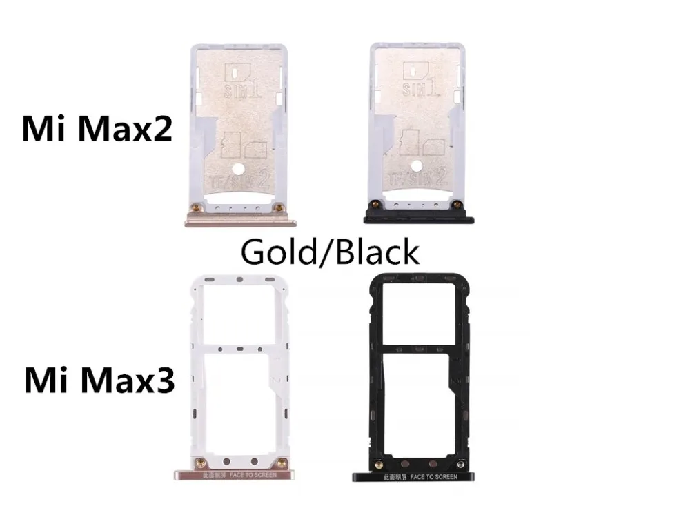 Новый лоток для sim карты Xiaomi Max 2 3 Max2 Max3 SIM TF слот держатель адаптер Запасная