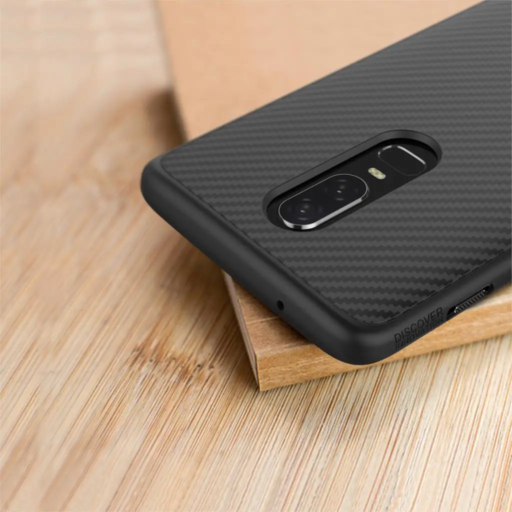 Чехол для OnePlus 6 T, чехол для OnePlus 6, Nillkin, синтетическое волокно, углеродное волокно, полипропиленовый пластиковый чехол для One Plus 6