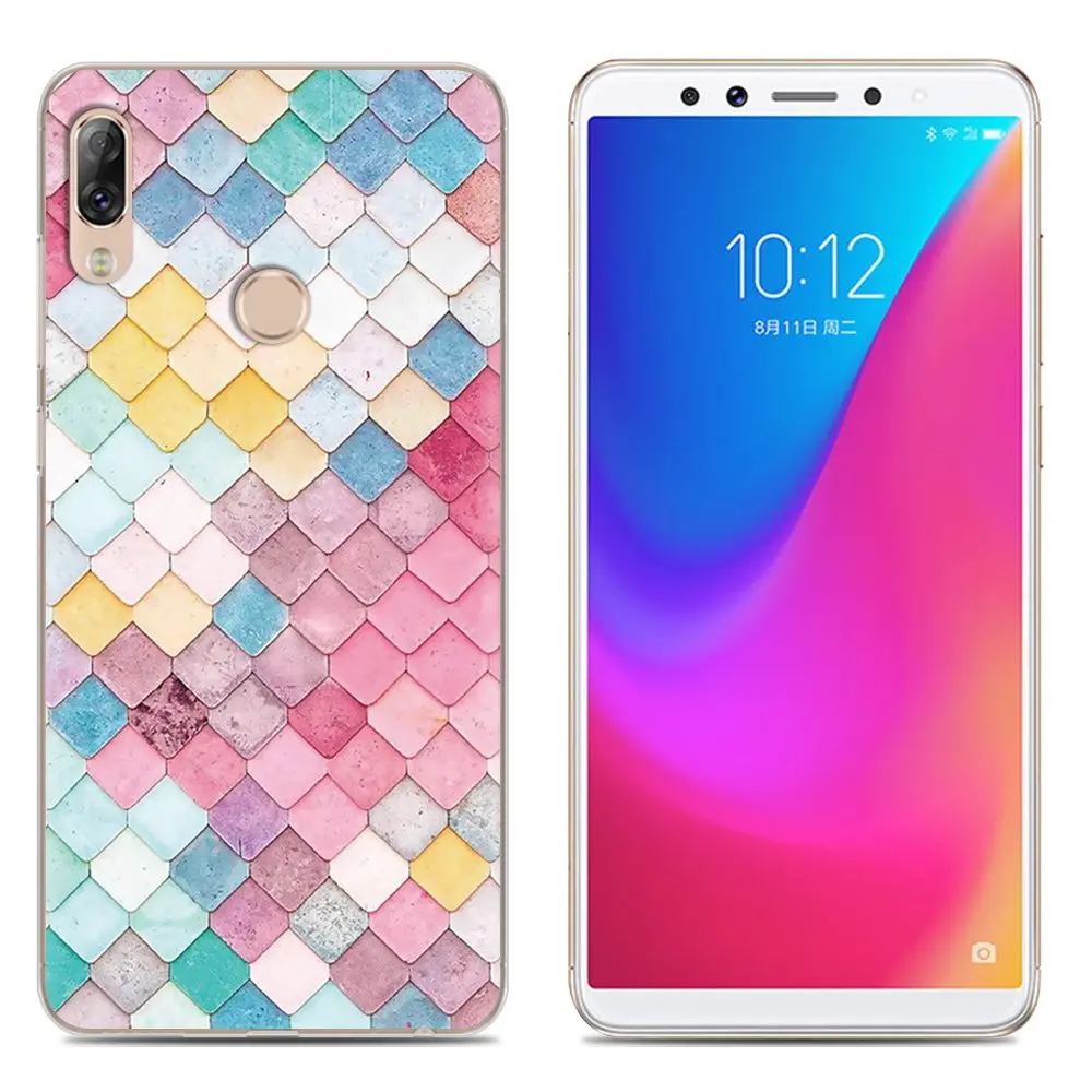 Мягкие чехлы из ТПУ для Fundas lenovo K5 Pro Чехлы 6 0 дюймов окрашенный силиконовый чехол