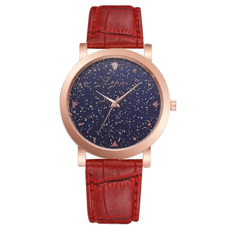 Multicolor Женские часы Lvpai брендовые Роскошные Звездные Стальные кварцевые женские часы с розовым браслетом повседневные часы для влюбленных наручные часы для девочек Relogio@ 50 - Цвет: Multicolor