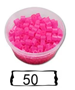 50 DOLLRYGA 5 мм Хама бусины 50 цветов в коробке для детей Детская игрушка пена набор бисера творческие материалы ручной работы гладильная головоломка горох - Цвет: 50