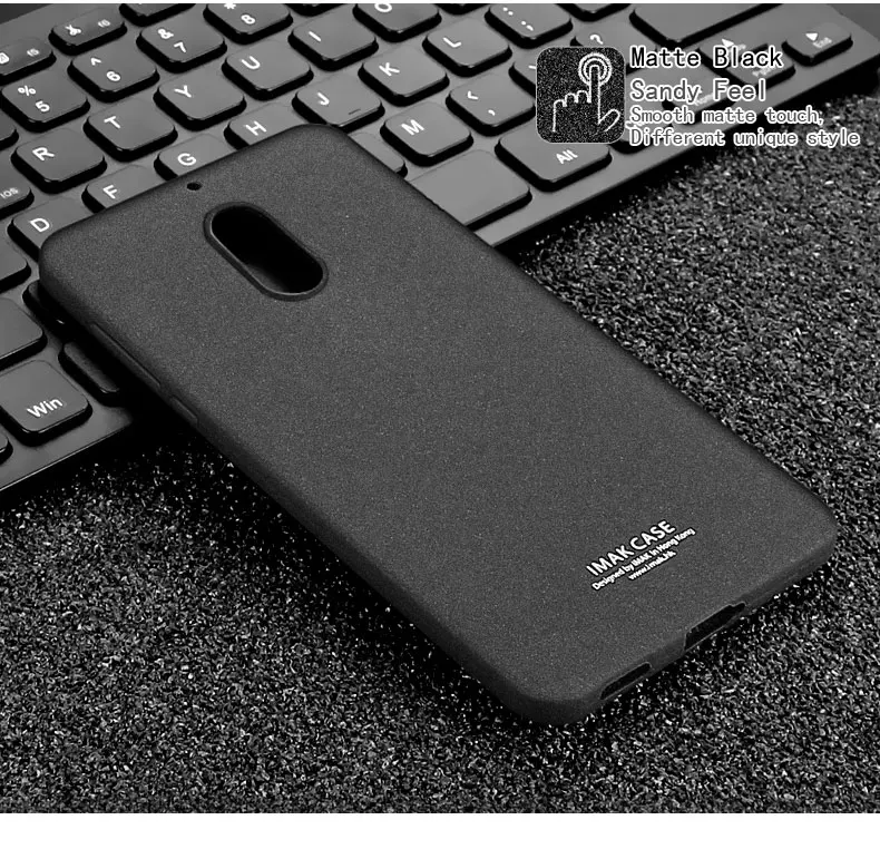 Free shipping!10 pcs IMAK Shock-resistant case+soft explosion-proof protective screen mobile phone shell For Nokia 6 |