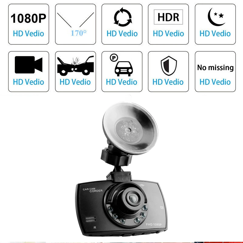 Автомобильный dvr камера G30 Full HD 1080p 170 градусов Dashcam видео регистраторы ночного