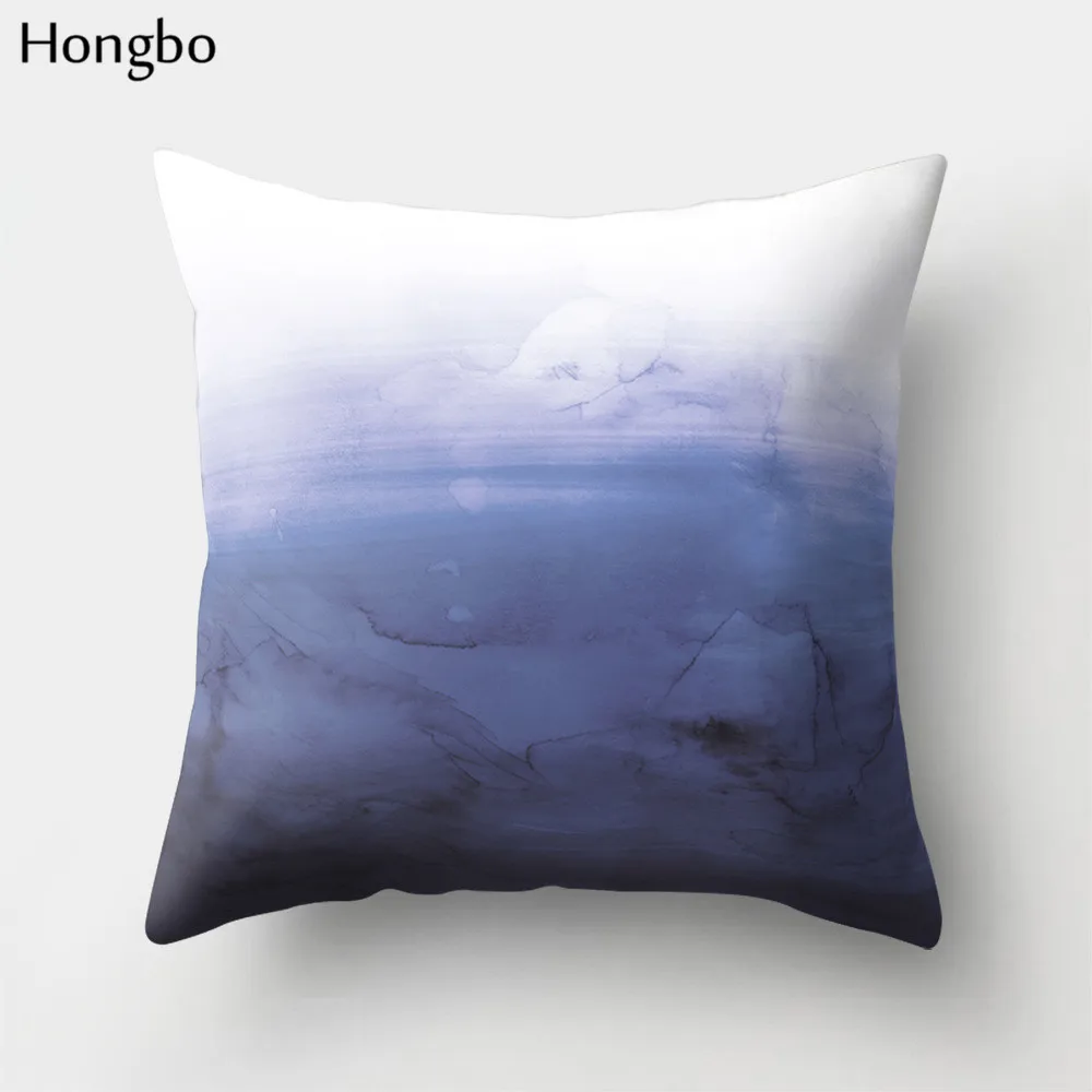 Hongbo 1 шт., разноцветный чехол для подушки с мраморным принтом, чехол для подушки, наволочка для кровати, квадратный чехол для автомобиля, дивана, Декор для дома
