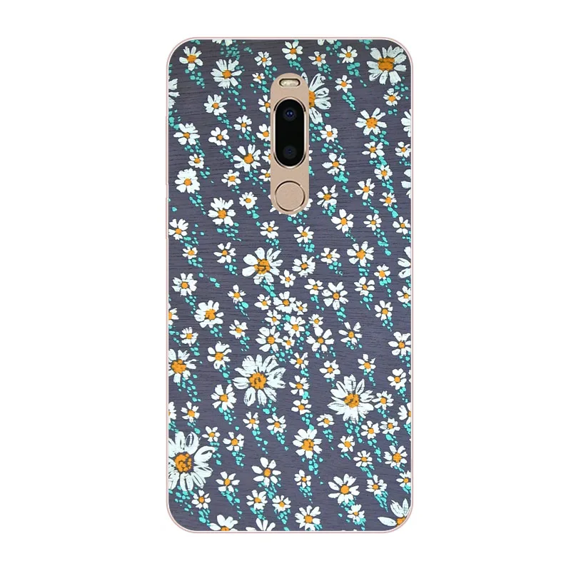 Чехол для meizu note 8 силиконовая Мягкая задняя крышка из ТПУ с красочными лепестками