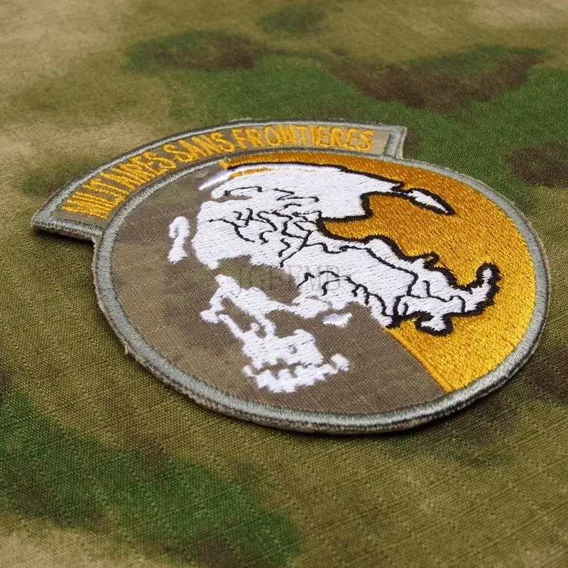 A TACS AU Militaires Sans Frointieres Morale вышивка патч B3281|embroidery patch|patches patchesmilitaire patch |