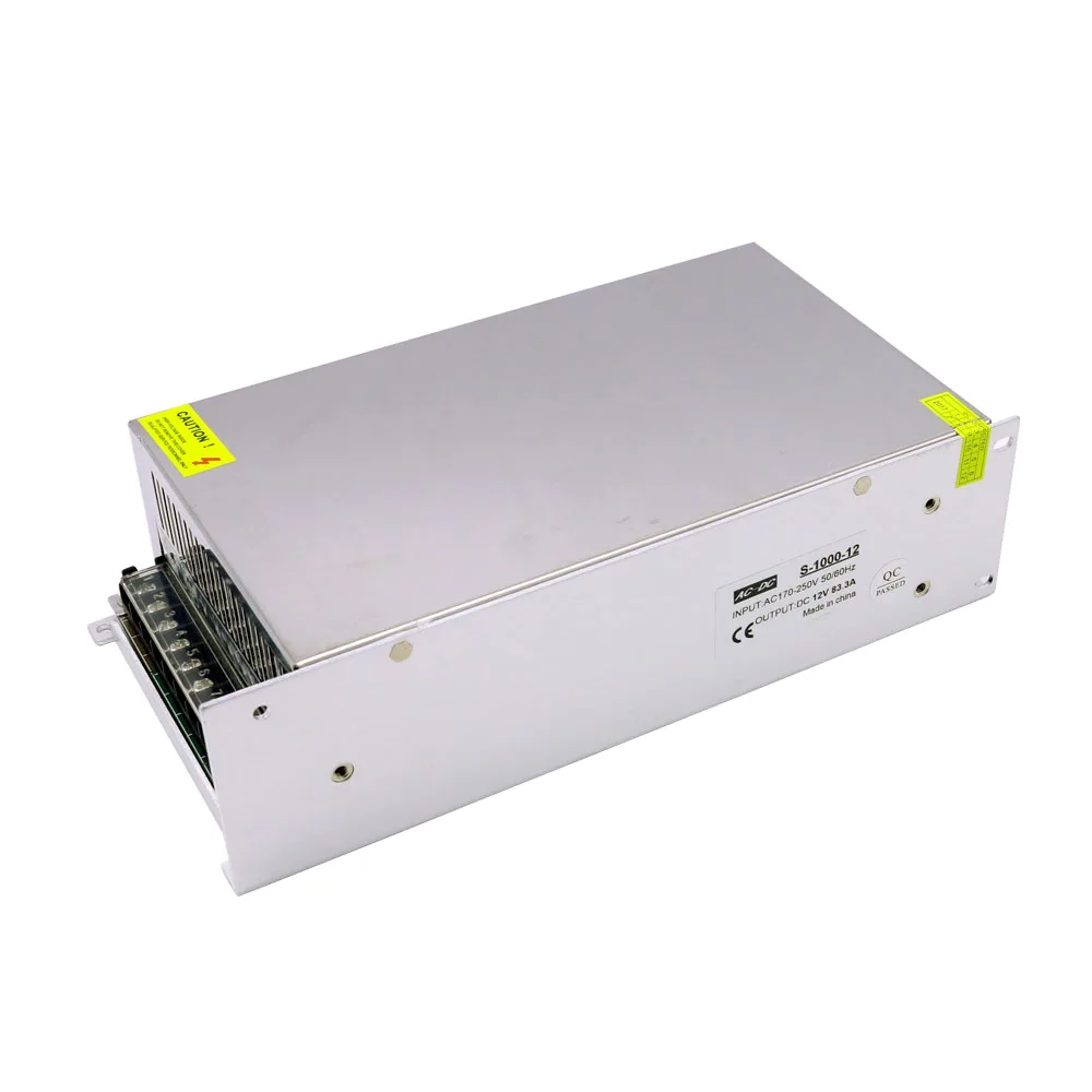 Fonte de Alimentação Driver para Led Light Strip Mostrar ac 220 v de Entrada 12 v 1000 w Fonte de alimentação de comutação