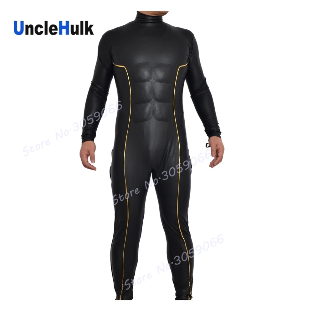 Kamen Rider черно золотой боди из искусственной кожи с хлопковой мышечной подкладкой |