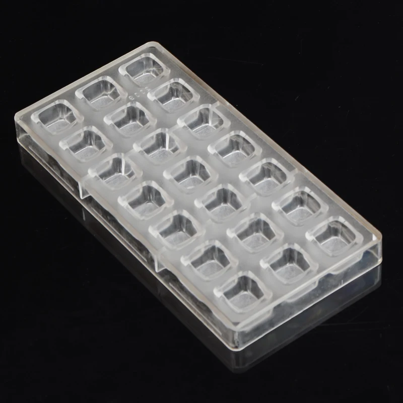 Квадратная форма из поликарбоната для моделирования шоколада ледяных конфет