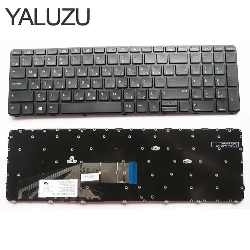 YALUZU Русская клавиатура для HP ProBook 450 G3 455 470 RU черная ноутбука|Клавиатуры замены| |