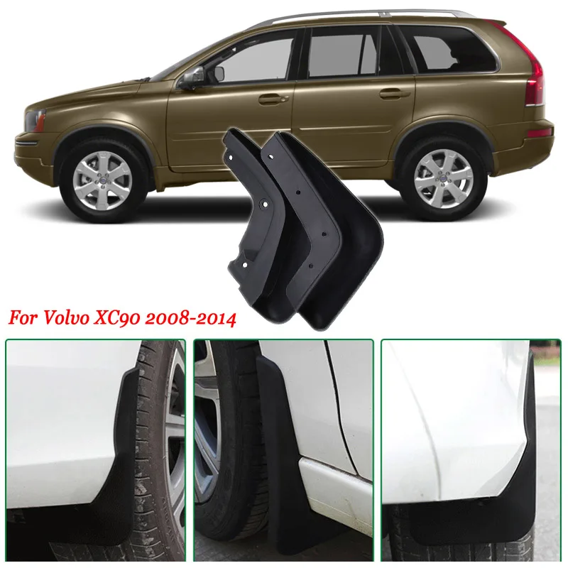 

4pcs Premium Heavy Duty Molded Splash Mud Flaps Guards Fenders For Volvo XC90 2008-2014