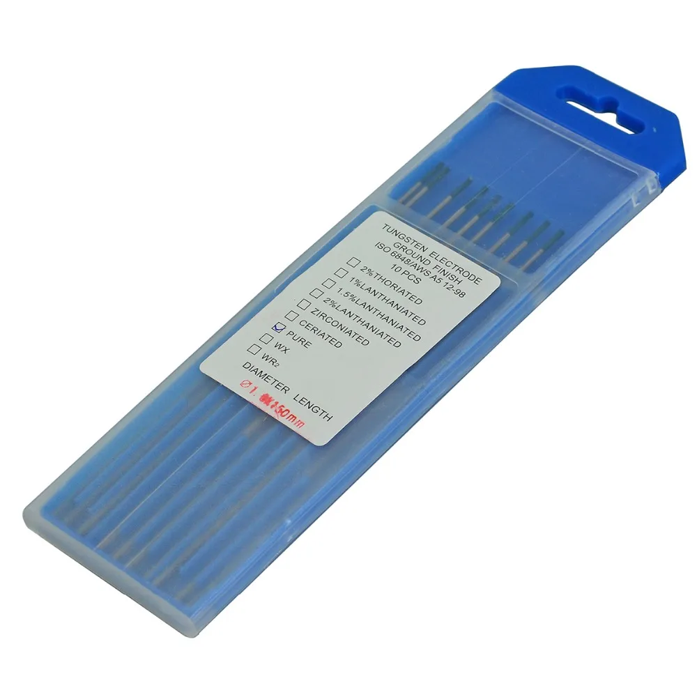 Сварочные вольфрамовые прутки WP Green для TIG 1/16 &quotx 6&quot (1 6 мм x 150 мм) 10PK | Инструменты