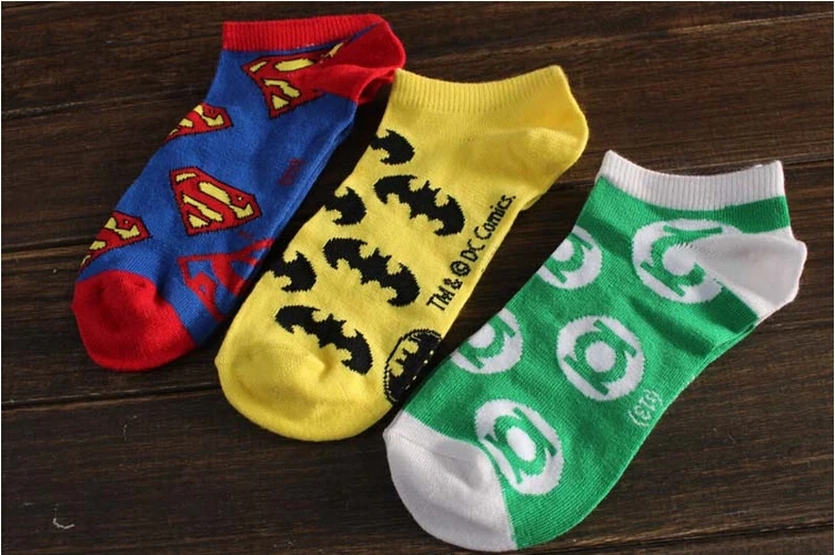 Америка Hero серии спасение лодка носки комикс мстители супермен скидки