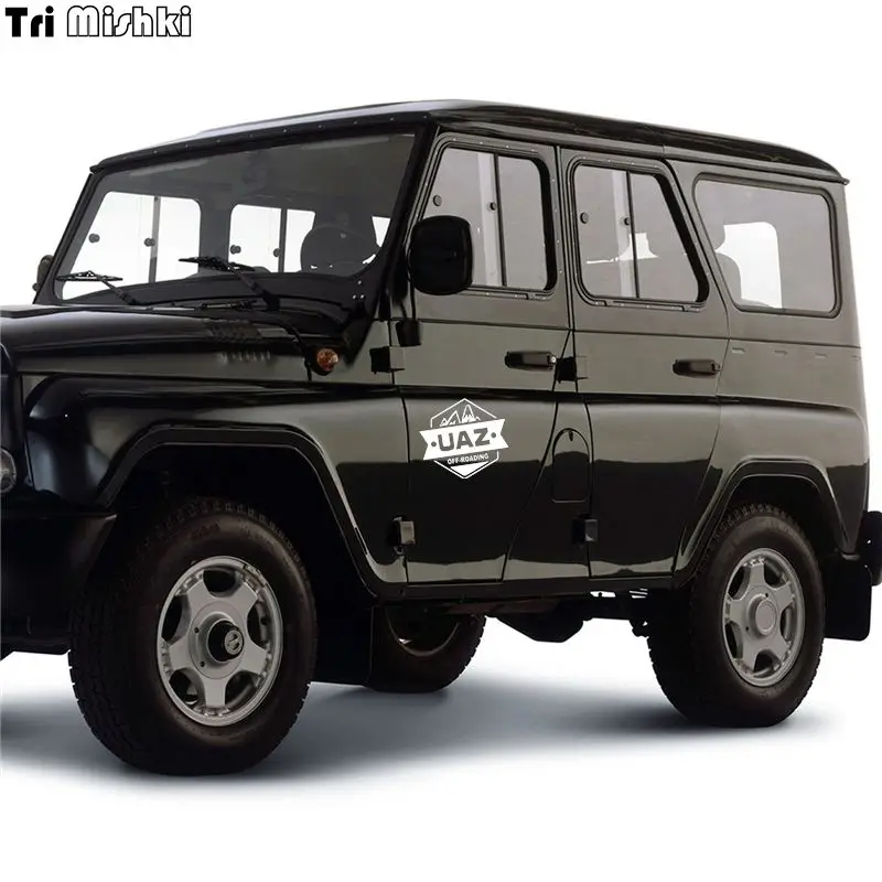 Tri Mishki HZX135 15*16.7см 1 4шт наклейки на авто for uaz hunter 4x4 off road уаз хантер стикеры