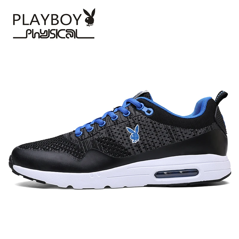 

PLAYBOY Casual Shoes Men Breathable Loafers Fashion Mesh Shoes Man Lace-Up Platform Flats Summer Size 39-44