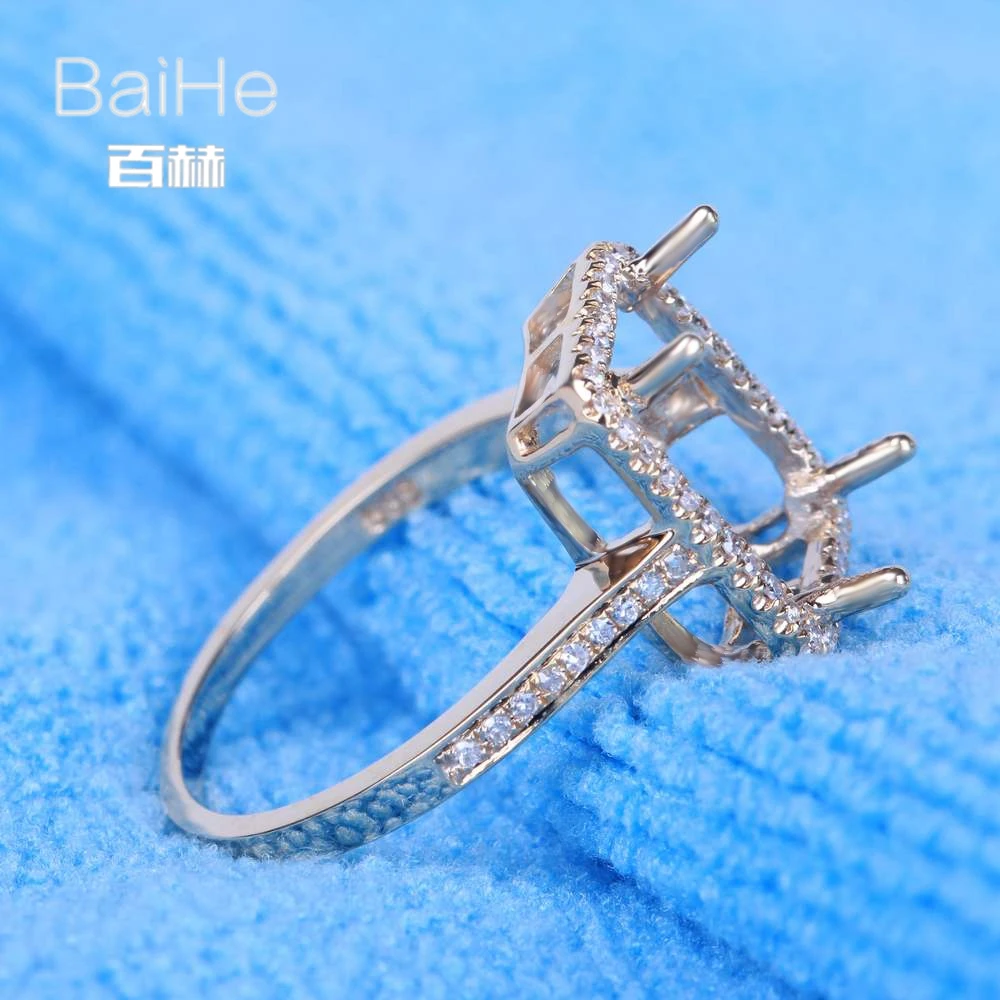 BAIHE однотонные 10K желтое золото изумруд свадебные женские милые/романтичные