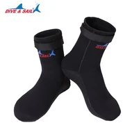 divesail 3mm neoprene scuba diving socks shoes scratch proof non slip winter water sports snorkeling surfing swimming boots