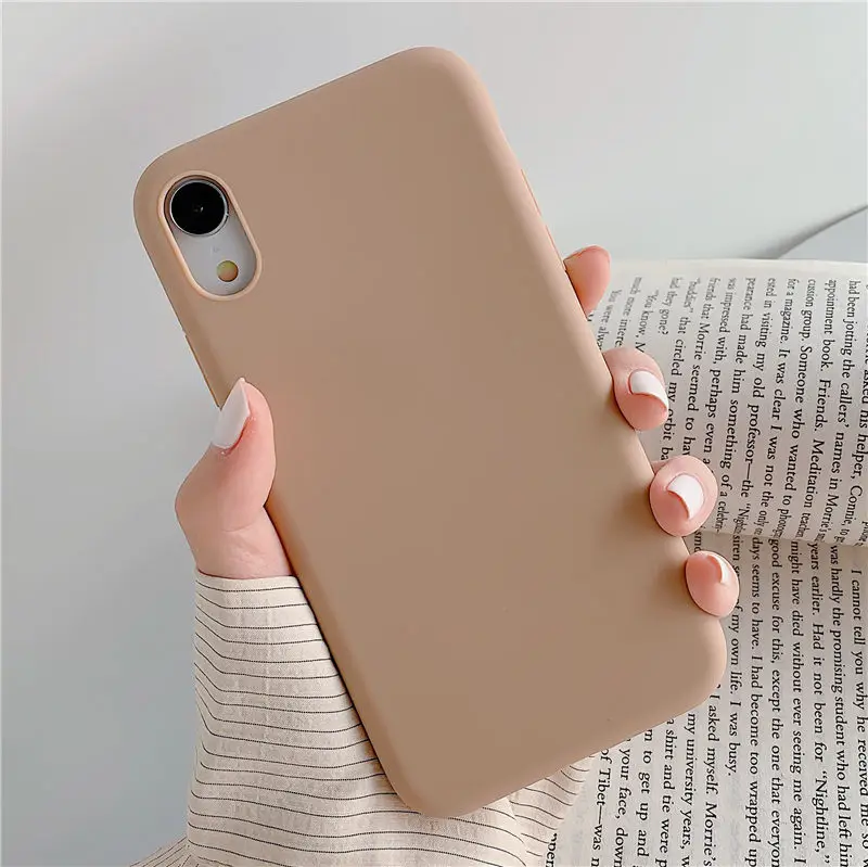 Style 3 COOLY карамельный цвет матовый чехол для iphone 11 Pro Max 6 S 7 8 Plus X XS XR задняя крышка Мягкий ТПУ силиконовый чехол для телефона s Синий Розовый чехол - Цвет: Style 3