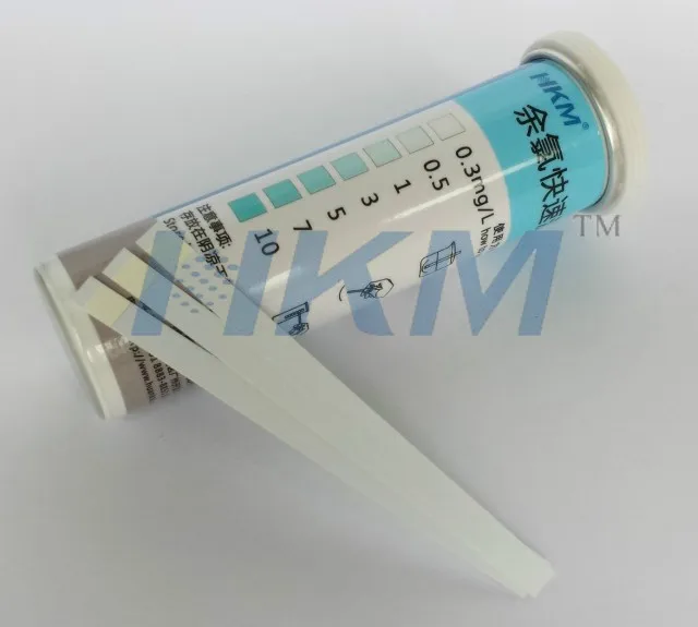 

Residual chlorine test strip Sewage discharge pool residual chlorine test strip Residual chlorine test kit 0.3-10mg/L