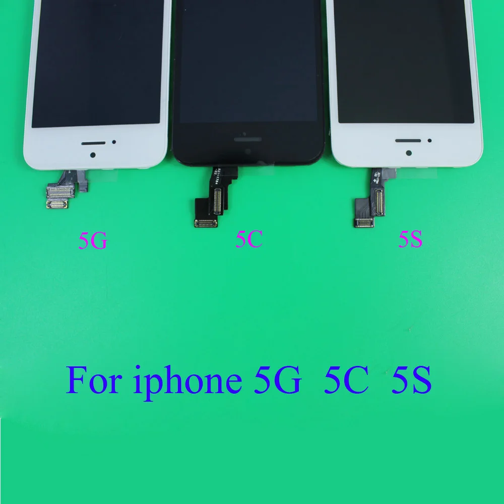 YuXi LCD сенсорный экран для iPhone 5 5S 5C ЖК дисплей в сборе с дигитайзером стекло без