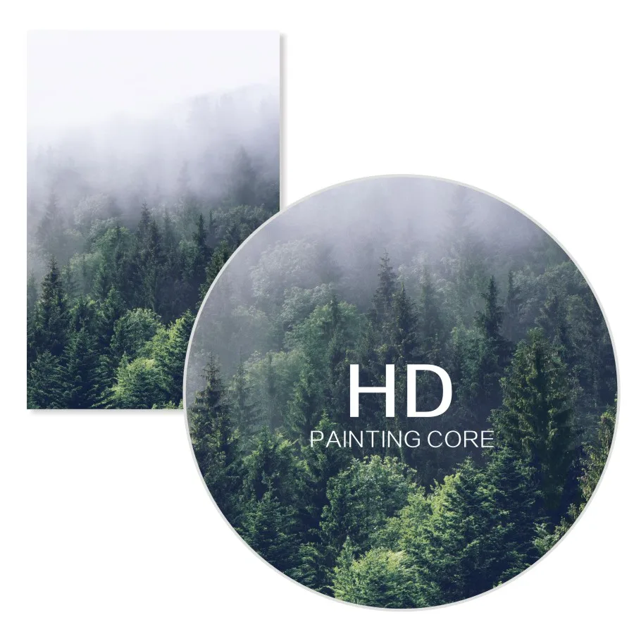 

Canvas Painting Nordic Decoration Forest Lanscape Picture Posters and Prints Home Decor Wall Art Decoration Salon