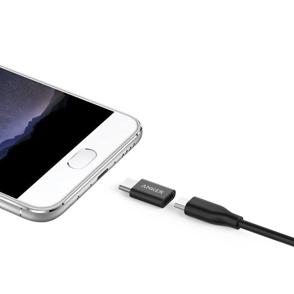 Разветвитель Anker Powerline USB C to Micro Female Adapter|Зарядные устройства| |