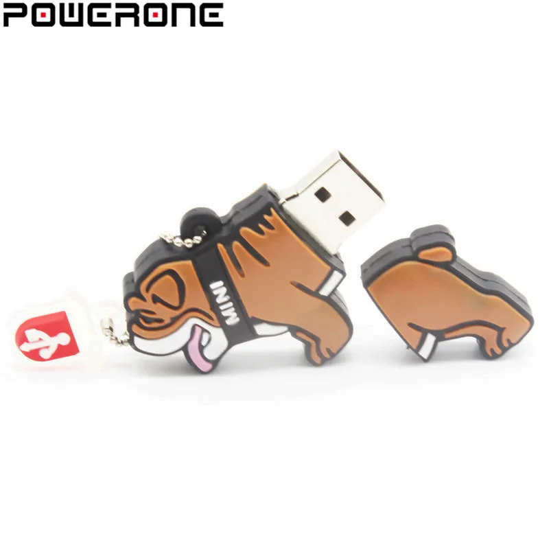 POWERONE Puppy Usb 2,0 Usb флеш-накопитель Флешка 4 ГБ 8 ГБ 16 ГБ 32 ГБ 64 ГБ мопса флеш-накопитель