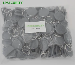 Чип-метки для идентификационных карт Rfid, 100 шт., 125 кГц, брелки для ключей, серого цвета