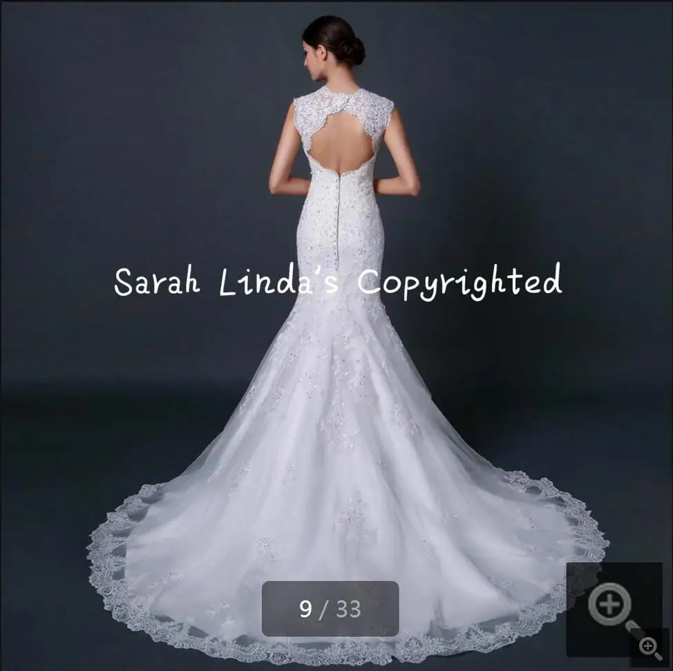 Новый Дизайн 2016 модные свадебные платья с рукавами крылышками Русалочки