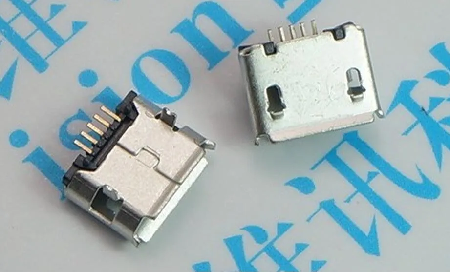 Мини разъем micro USB 50 шт. 5pin DIP 2 ноги длинные иглы 5P DIP2 порт для зарядки мини usb Разъем