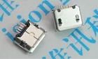 Мини-разъем micro USB, 50 шт., 5pin, DIP, 2 ноги, длинные иглы, 5P, DIP2, порт для зарядки, мини usb Разъем для мобильного разъема