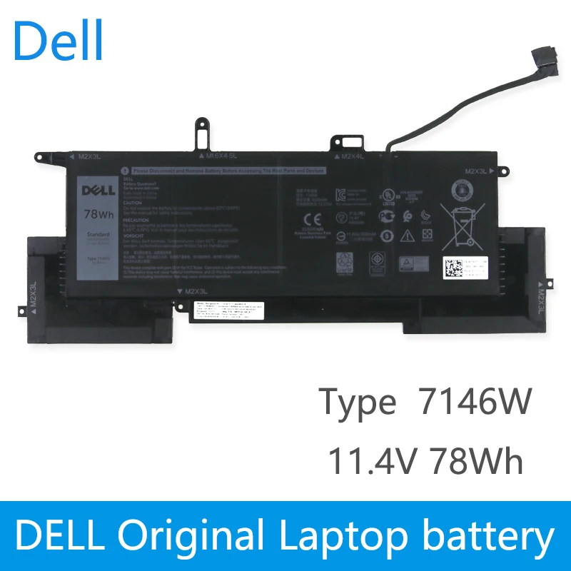 Оригинальный аккумулятор для ноутбука Dell Latitude 7400 7270 E7260 Тип 7146 Вт 11 4 в 78 Вт/ч |