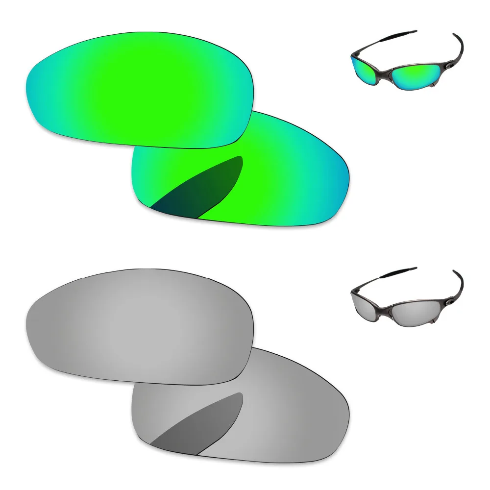 

2 пары, зеркальные поляризационные линзы в оправе для солнцезащитных очков