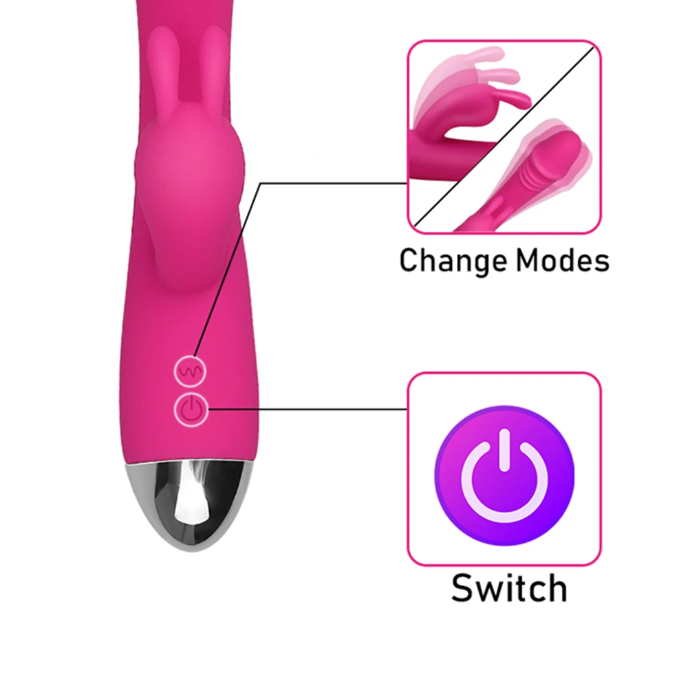 HISO 10 режимов двойной мотор кролик вибратор клитор мастурбатор Вагина AV Стик