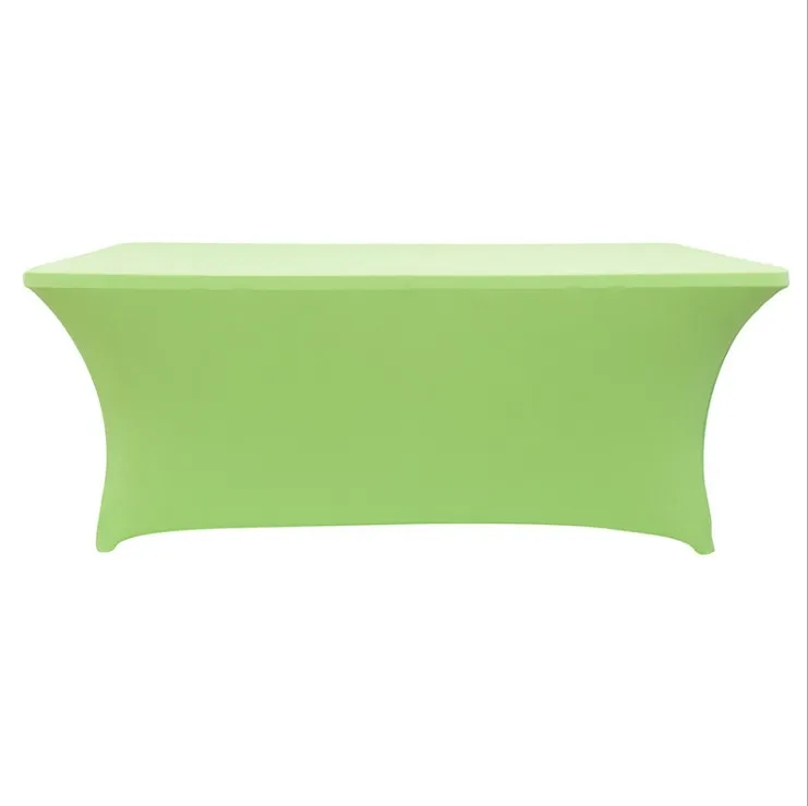 fruit green 122 см 183 см 244 см белый черный Золотой спандекс лайкра кухня обеденный стол льняная ткань свадебные скатерти прямоугольные - Цвет: fruit green