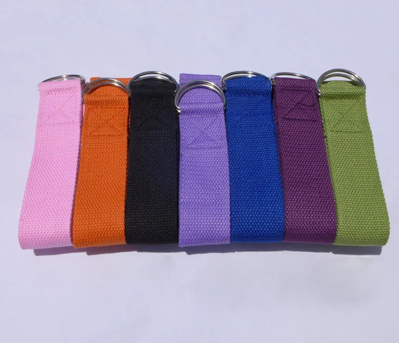Фитнес многоцветные пояса для йоги растягивающийся ремешок d образное кольцо
