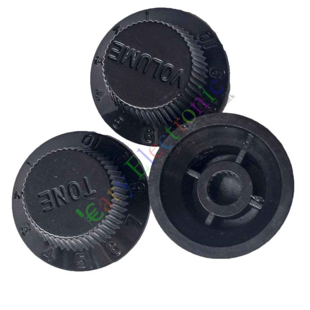 Оптовая и розничная продажа 1 комплект черная ручка 26 мм крышка потенциометра для