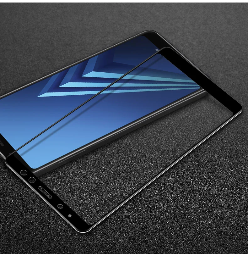 Закаленное стекло с полным клеем и покрытием для Samsung Galaxy A8 2018 защитная пленка