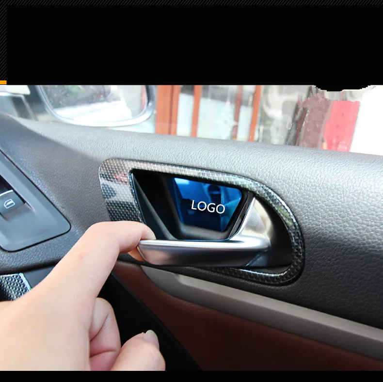 Нержавеющая сталь Межкомнатная дверь чаша крышка для Volkswagen Tiguan 2010, 11, 12, 13, 14, 15, 16 лет AA362