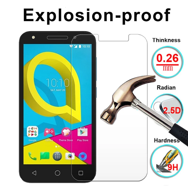 Защитное стекло 5 дюймов для Alcatel U5 U защита экрана 9H 2.5D закаленное пленка телефона