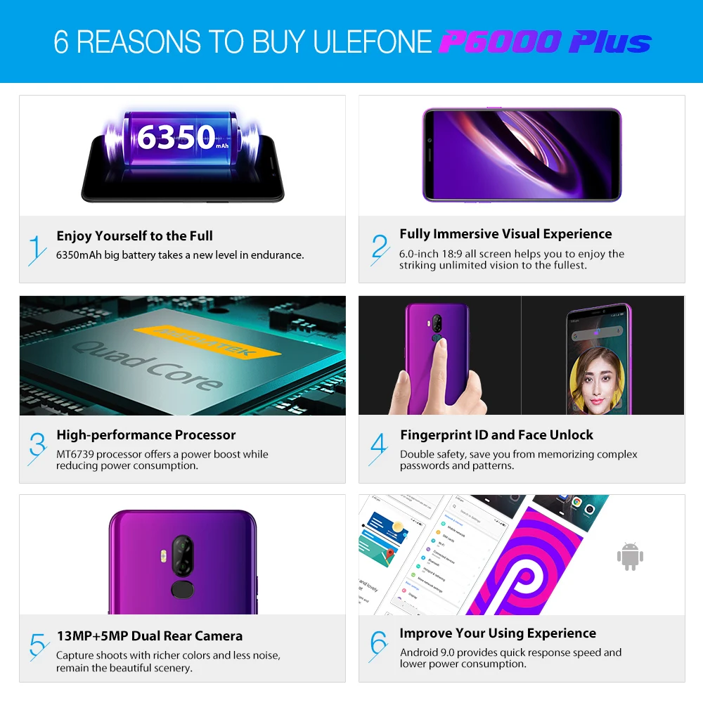 Смартфон Ulefone P6000 Plus 3G+32 ГБ|Смартфоны| |