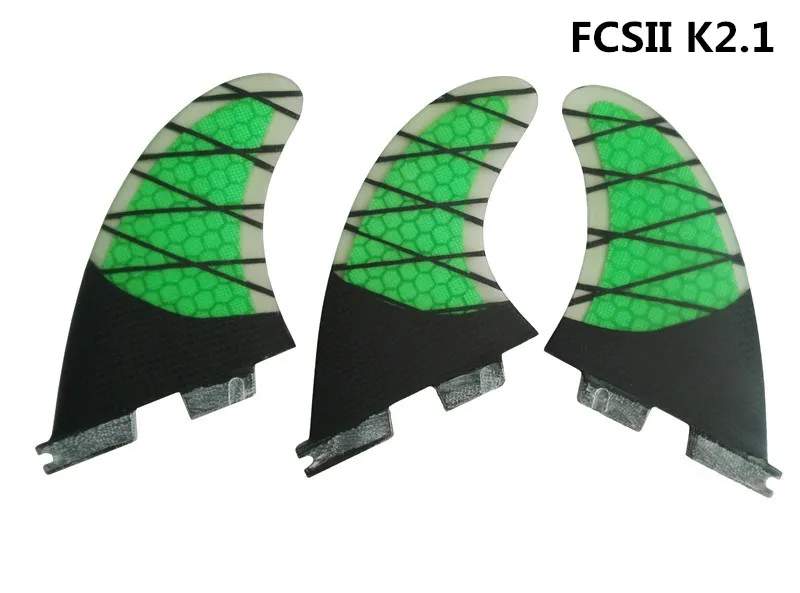Surf FCS2 Fin K2.1 розовый из стекловолокна (Tri-Set) de FCSII серфинга Quilhas Finnen FCS ii | Спорт и