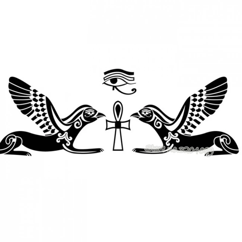 Египетский Горец Hieroglyph виниловая Съемная Настенная Наклейка египетского