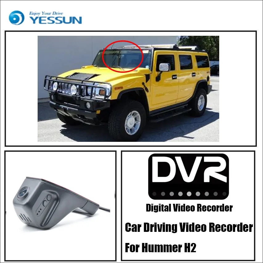 YESSUN для Hummer H2 автомобильный видеорегистратор Wifi DVR мини камера Novatek 96658 FHD 1080P