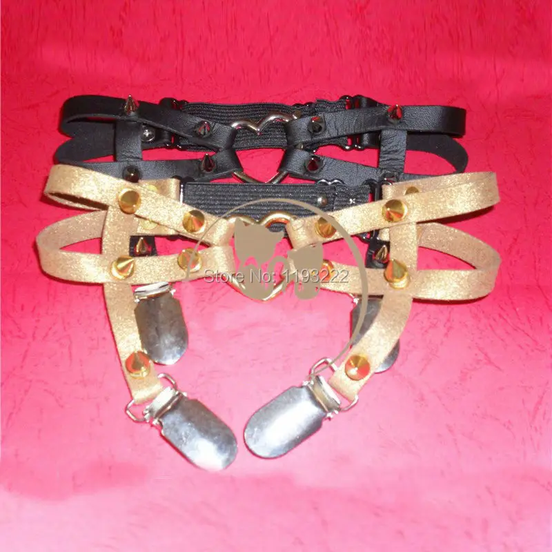 Оптовая продажа подвязки в стиле &quotЛолита&quot Харадзюку с заклепками кольцо на