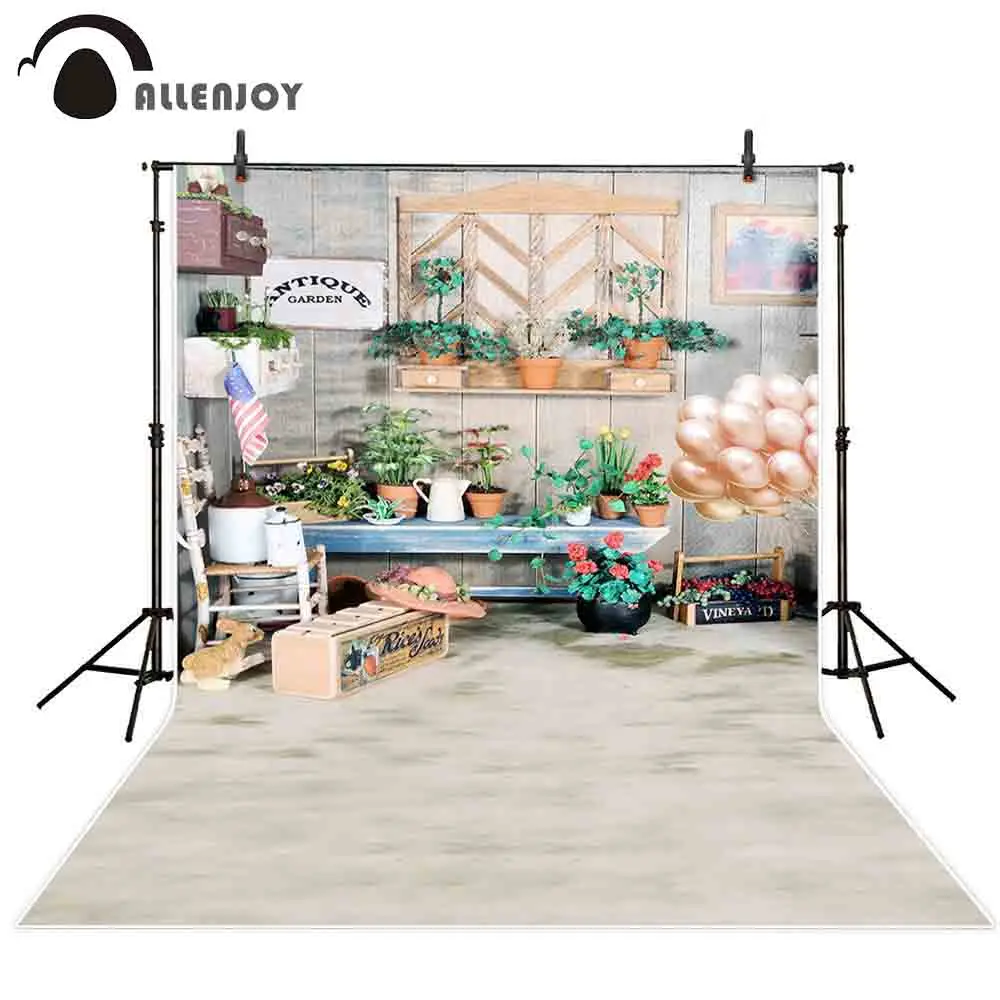 

Фон для фотосъемки Allenjoy Весна садовая Цветочная полка воздушный шар Пасхальный фон для фотостудии фотосессия Фотофон реквизит для фотосъе...