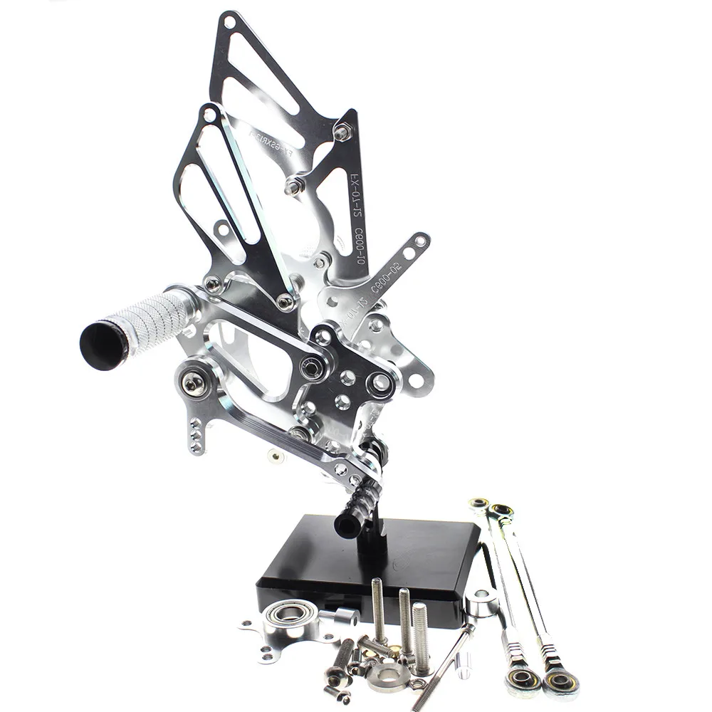 CNC Del Motociclo Pedane Regolabili Posteriori набор Spina Piede для Honda CBR CBR1000RR 1000RR 2004 2005 2006 2007|Подставки под